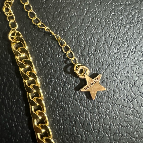 Dalmata Gold Flat Curb Chain - Picture 2 of 2